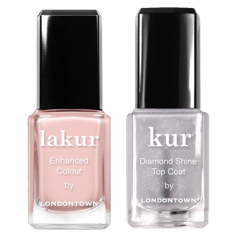 Londontown Royal Manicure Invisible Crown LAKUR, Clear Diamond Shine Top Coat